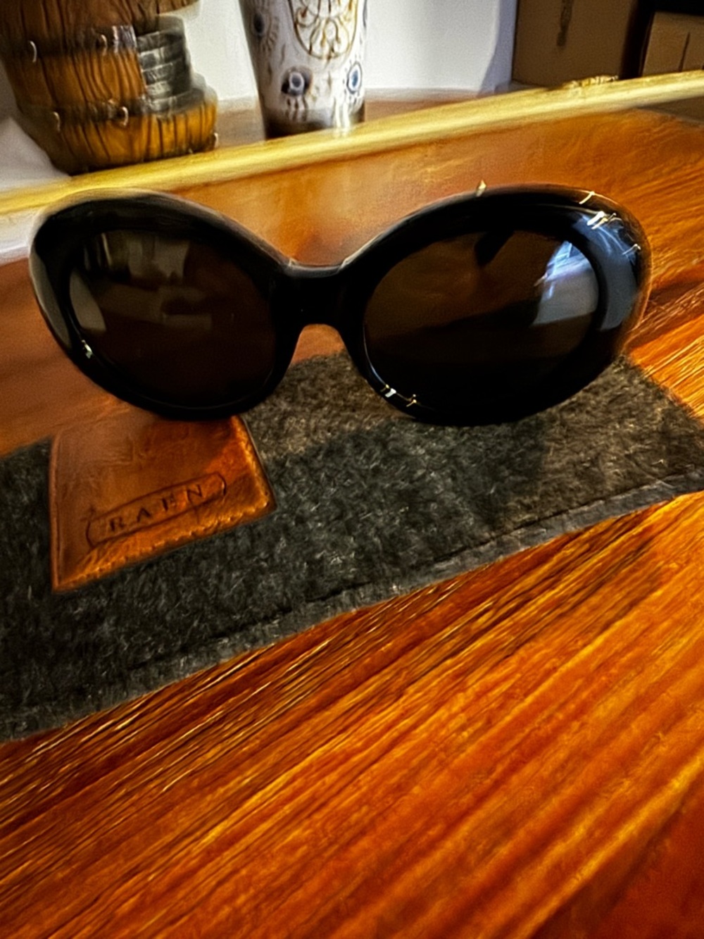 RAEN Black Oval Women's Sunglasses - Sleek Oversized Frames